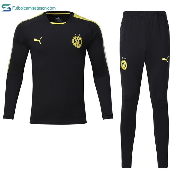 Chandal Borussia Dortmund Niños 2017/18 Negro Marino